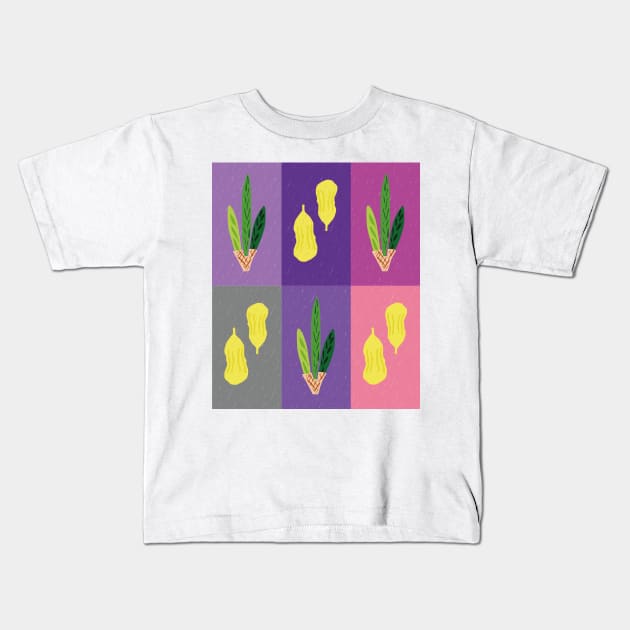 Lulav &amp; Etrog Chrisp Street Pop Art Grid Kids T-Shirt by TillaCrowne